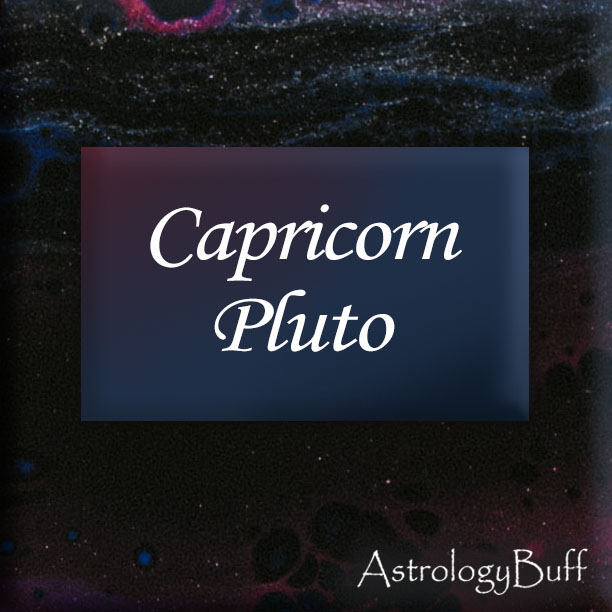 Capricorn Pluto