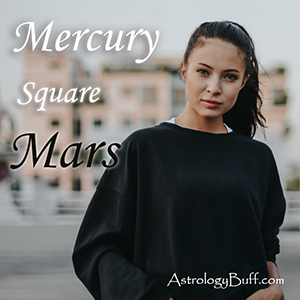 Transiting Mercury Square Mars