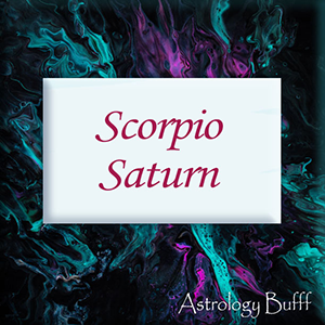 Scorpio Saturn